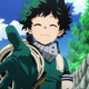 My Hero Academia's Izuku Midoriya offering his hand.